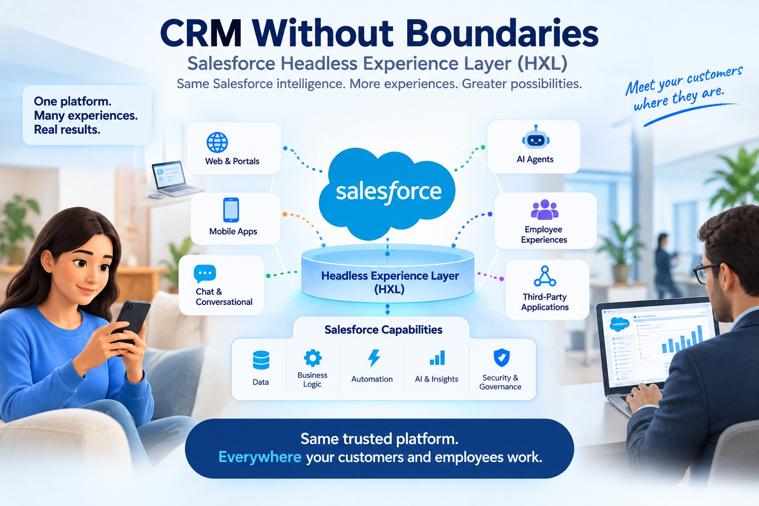 Salesforce Headless 360 and HXL connecting Salesforce capabilities to modern digital experiences